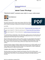 The Final Common Cause Strategy - Balestracci