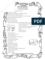 EB1/JI Maria Lamas - 1ºano A - LISTA DO MATERIAL