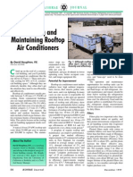 Operating and Maintaining Rooftop Air Conditioners: Ashrae Journal
