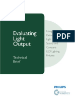 Evaluating Light Output