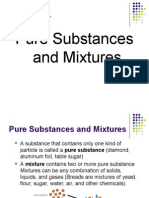 Pure Substances and Mixtures