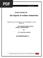 Project Report Six Sigma