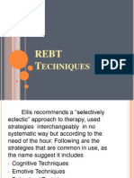 Techniques of Rational Emotive Behavioral Therapy (REBT)