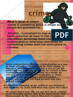 Crime: What Is Mean of Crime?