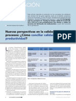 Articulo Nuevas Perspectivas en La Validacion de Procesos Como Conciliar Calidad Con PR PDF