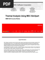 Thermal Analysis Using MSC SimXpert R3.2 Course Notes