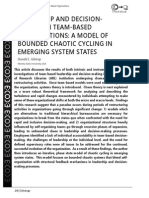 Leadership and Decision-Making in Team-Based Organizations: A Model of Bounded Chaotic Cycling in Emerging System States