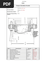 Flange Calculation Results: Close