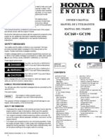 GC160 - GC190: Owner'S Manual Manuel de L'Utilisateur Manual Del Usario