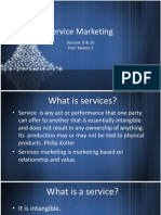 Service Marketing: Session: 9 & 10 Prof: Yasmin S