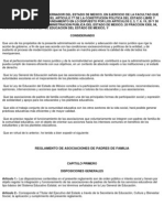 Reglamento de Asociacion de Padres de Familia PDF