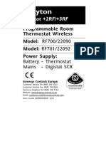 Digistat 2RF - 3RF Installation Instructions