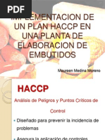 Implementacion de Un Plan Haccp en Una Planta