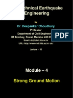 Geotechnical Earthquake Engineering: Dr. Deepankar Choudhury