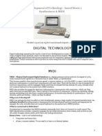 Digital Technology: The Development of Technology - Based Music 1 Synthesizers & MIDI