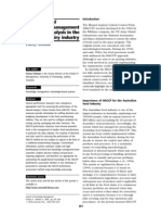 Application of Knowledge Management For Hazard Analysis in The Australian Dairy Industry