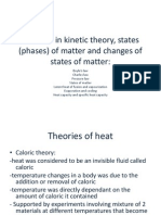 Gas Laws in Kinetic Theory States