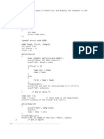 Write A C Program To Create A Linked List