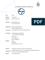 Project On Larsen and Toubro