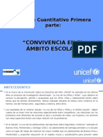 Estudio Convivencia Escolar Unicef