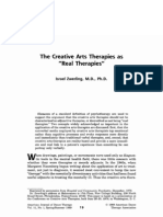 The Creative Arts Therapies As 'Real' Therapies (Zwerling)