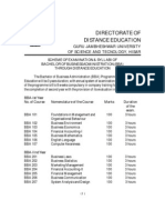 BBA Syllabus India