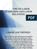 Lecture On Labor Standards and Labor Relations