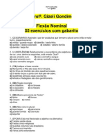 55 - EXERCICIOS - COM - GABARITO - FLEXAO - NOMINAL Prof . Gizeli Costa (WWW - Gizeli.tk)