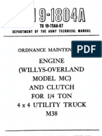 (1951) Technical Manual TM 9-1804A Engine Willys L-134