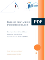 Rapport de Stage de Perfectionnement