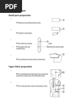 Ladies' Blazer: Small Parts Preparation