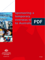 Sponsoring A Temporary Overseas Employee To Australia