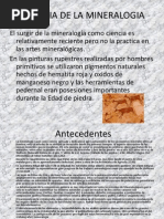 Historia de La Mineralogia