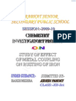 Effect of Metal Coupling O Rusting of Iron