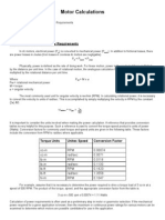 Motor Calculations