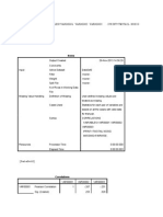 Correlations: Correlations /variables Var00001 Var00002 Var00003 /print Twotail Nosig /missing Pairwise