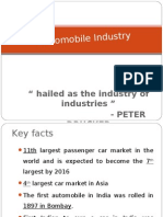 Automobile Indu Stry: " Hailed As The Industry of Industries " - Peter Drucker