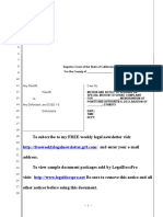 Sample Special Motion To Strike For California Under Code of Civil Procedure Section 425.16