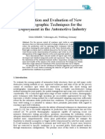 Simulation and Evaluation of New Thermographic Techniques For The Deployment in The Automotive Industry