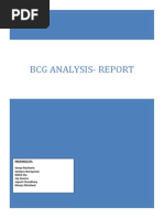 BCG Analysis-Report: Prepared By: Sanya Nauharia Sankara Narayanan Nikhil Jha Jay Saxena Jayant Choudhary Manju Dhindwal