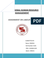 Labour Laws For IHRM