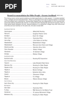 Rental Accommodation For Older People