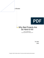 Critique: Why Bad Projects Are So Hard To Kill