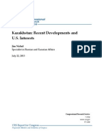 Kazakhstan: Recent Developments and U.S. Interests: Jim Nichol