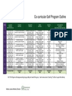 Golf Program Outline