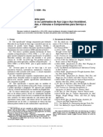 ASTM A182-A182M - Padrão para Flanges Forjados Ou Laminados de Aço Liga e Aço Inoxidável