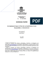 Investigating The Impact of Firm Size On Small Business Social Responsibility: A Critical Review