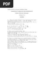 2013 Matematica Locala Timis Clasa A Va Subiecte Si Bareme