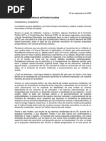 Carta de Renuncia Al PS de Susel Paredes Et Al.