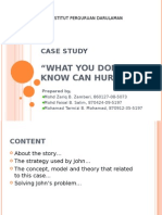 A Case Study"what You Don't Know Can Hurt You!" For Teacher